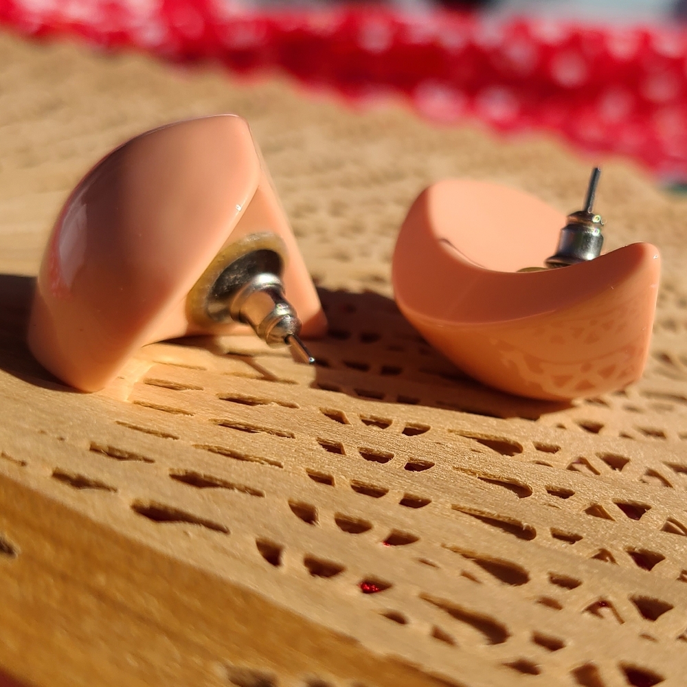 90s Style Half-Moon Earrings